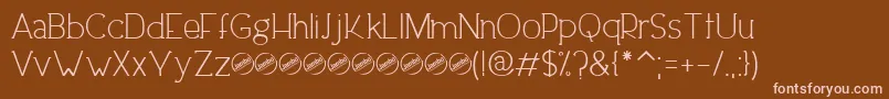 More about DowntownEleganceRegular Font DowntownEleganceRegular Font – Pink Fonts on Brown Background