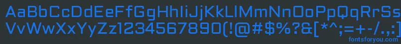 AldrichRegular Font – Blue Fonts on Black Background