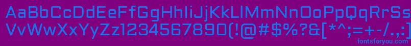 AldrichRegular Font – Blue Fonts on Purple Background