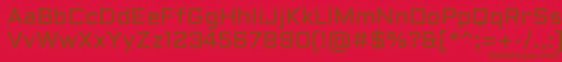 AldrichRegular Font – Brown Fonts on Red Background