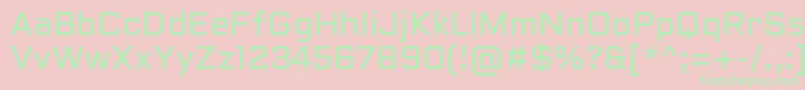 AldrichRegular Font – Green Fonts on Pink Background
