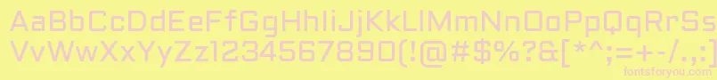 AldrichRegular Font – Pink Fonts on Yellow Background