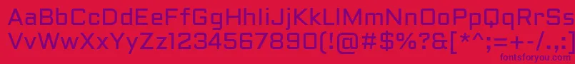 AldrichRegular Font – Purple Fonts on Red Background