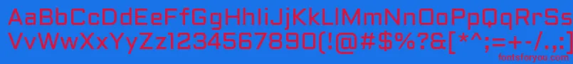 AldrichRegular Font – Red Fonts on Blue Background