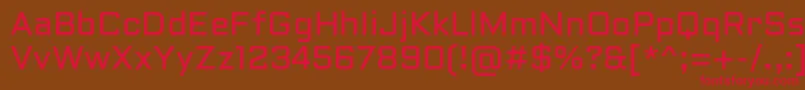 AldrichRegular Font – Red Fonts on Brown Background