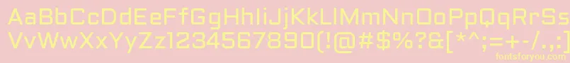 AldrichRegular Font – Yellow Fonts on Pink Background