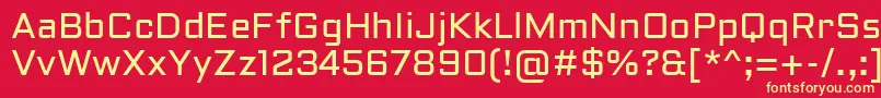 AldrichRegular Font – Yellow Fonts on Red Background
