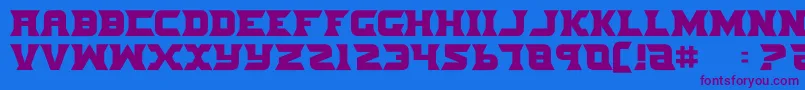 NifeFiter Font – Purple Fonts on Blue Background