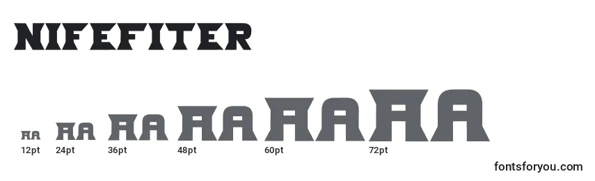 Размеры шрифта NifeFiter