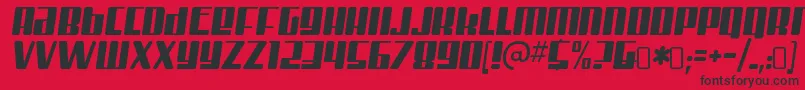 MisterfirleyRegular Font – Black Fonts on Red Background