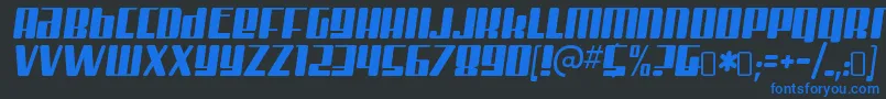 MisterfirleyRegular Font – Blue Fonts on Black Background