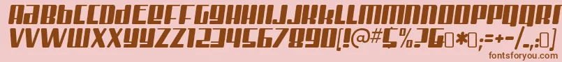 MisterfirleyRegular Font – Brown Fonts on Pink Background