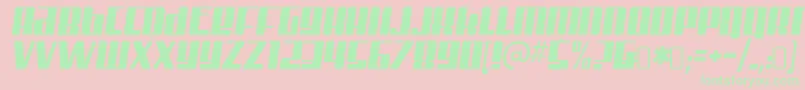 MisterfirleyRegular Font – Green Fonts on Pink Background