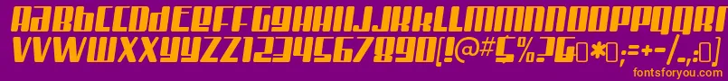 MisterfirleyRegular Font – Orange Fonts on Purple Background