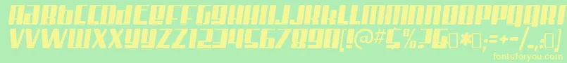 MisterfirleyRegular Font – Yellow Fonts on Green Background