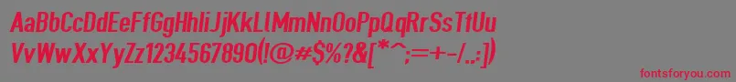 Подробнее о шрифте Giveahootexbdextobl Шрифт Giveahootexbdextobl – красные шрифты на сером фоне