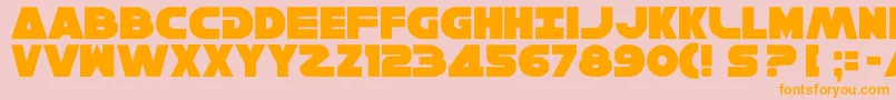 Solo5 Font – Orange Fonts on Pink Background