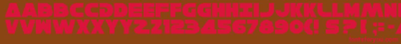 Solo5 Font – Red Fonts on Brown Background