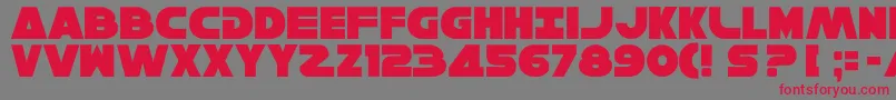 Solo5 Font – Red Fonts on Gray Background
