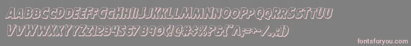 Horroween3Dital Font – Pink Fonts on Gray Background