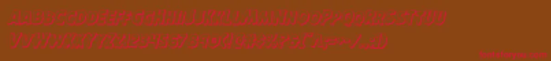 Horroween3Dital Font – Red Fonts on Brown Background