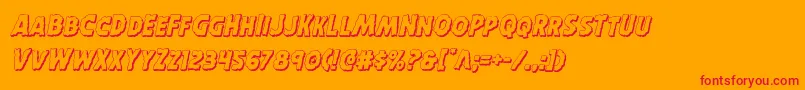 Horroween3Dital Font – Red Fonts on Orange Background
