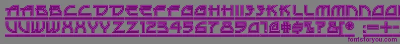 DriveThruNf Font – Purple Fonts on Gray Background