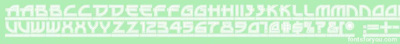 DriveThruNf Font – White Fonts on Green Background