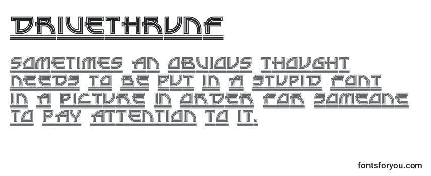 Шрифт DriveThruNf