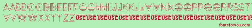 ZilapAfricaDemo Font – Red Fonts on Green Background