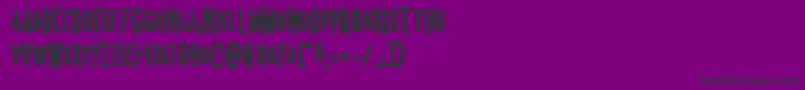 Monsteramabold Font – Black Fonts on Purple Background