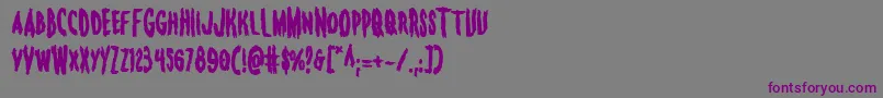 Monsteramabold Font – Purple Fonts on Gray Background