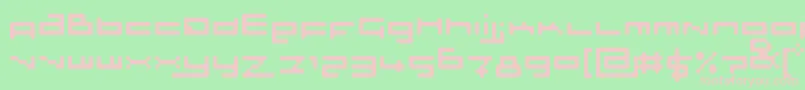 SlothRounded Font – Pink Fonts on Green Background