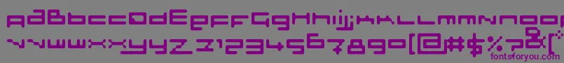 SlothRounded Font – Purple Fonts on Gray Background