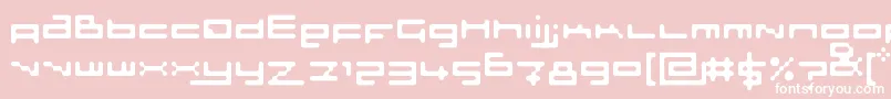 SlothRounded Font – White Fonts on Pink Background