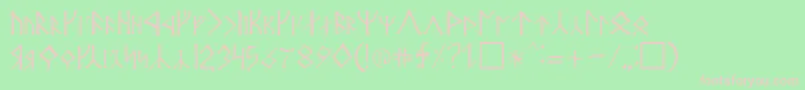 AngerthasMoria Font – Pink Fonts on Green Background