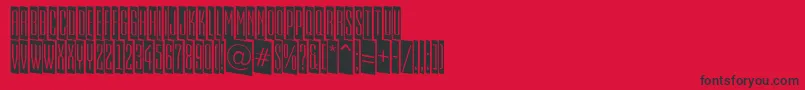 AEmpirialcmdn Font – Black Fonts on Red Background