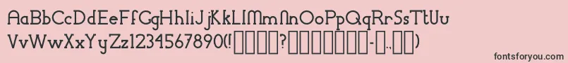 ChremselSerif Font – Black Fonts on Pink Background