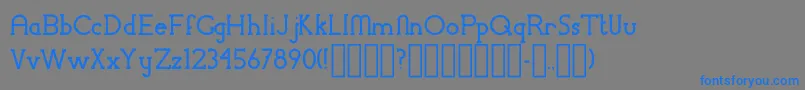 ChremselSerif Font – Blue Fonts on Gray Background