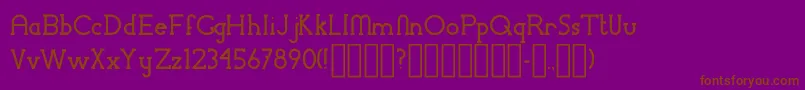 ChremselSerif Font – Brown Fonts on Purple Background
