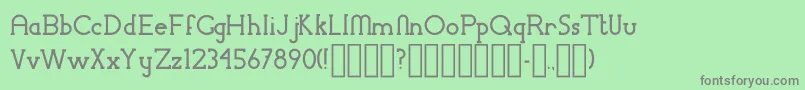 ChremselSerif Font – Gray Fonts on Green Background