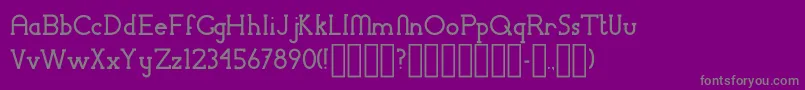 ChremselSerif-fontti – harmaat kirjasimet violetilla taustalla
