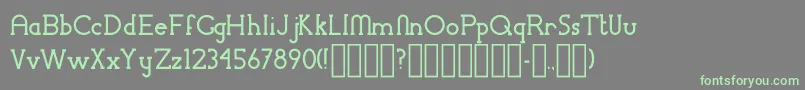 ChremselSerif-fontti – vihreät fontit harmaalla taustalla