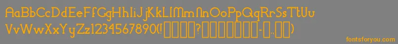 ChremselSerif Font – Orange Fonts on Gray Background
