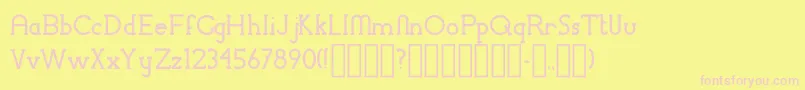 ChremselSerif Font – Pink Fonts on Yellow Background