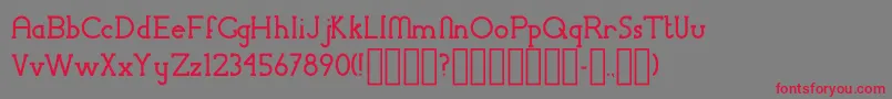 ChremselSerif Font – Red Fonts on Gray Background