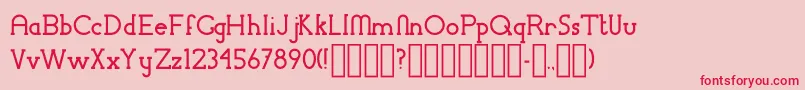 ChremselSerif Font – Red Fonts on Pink Background