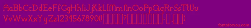ChremselSerif Font – Red Fonts on Purple Background