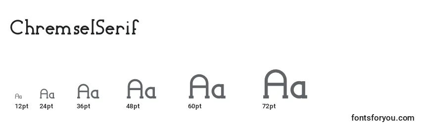 ChremselSerif Font Sizes