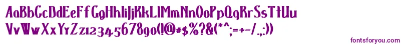 D spenserblack Font – Purple Fonts on White Background